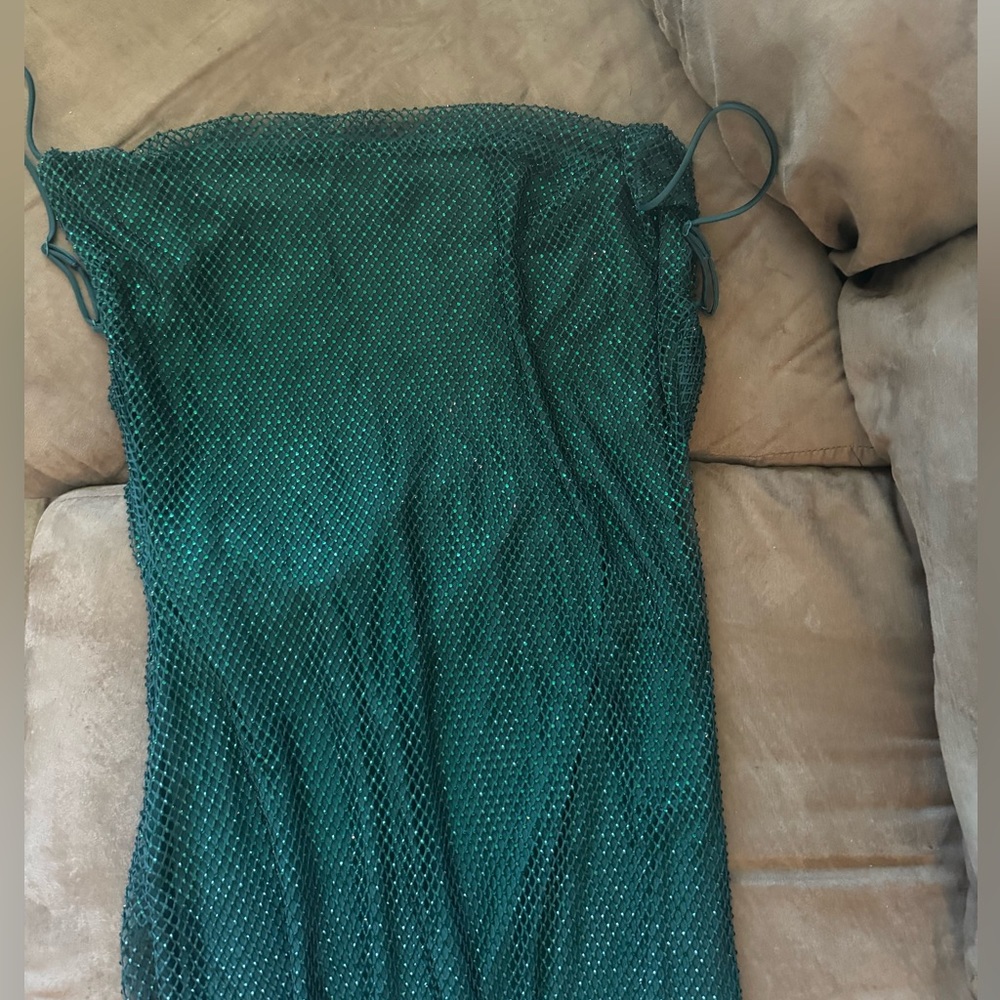 Meshki Madeline Dress - Emerald Green - Picture 6 of 6